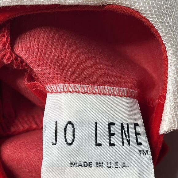 Vintage Jolene Jo Lene Red Velvet Collared Christmas Dress Size 18 Months - Picture 7 of 11